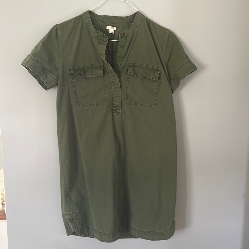 Cargo material mini dress